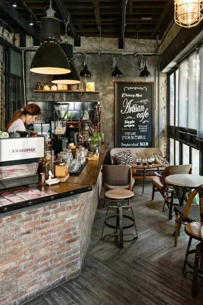 ออกแบบร้านกาแฟสไตล์ลอฟท์