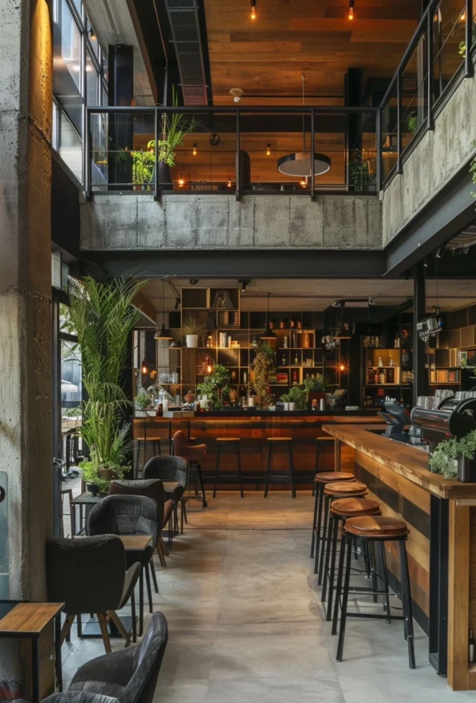 ออกแบบร้านกาแฟสไตล์ลอฟท์