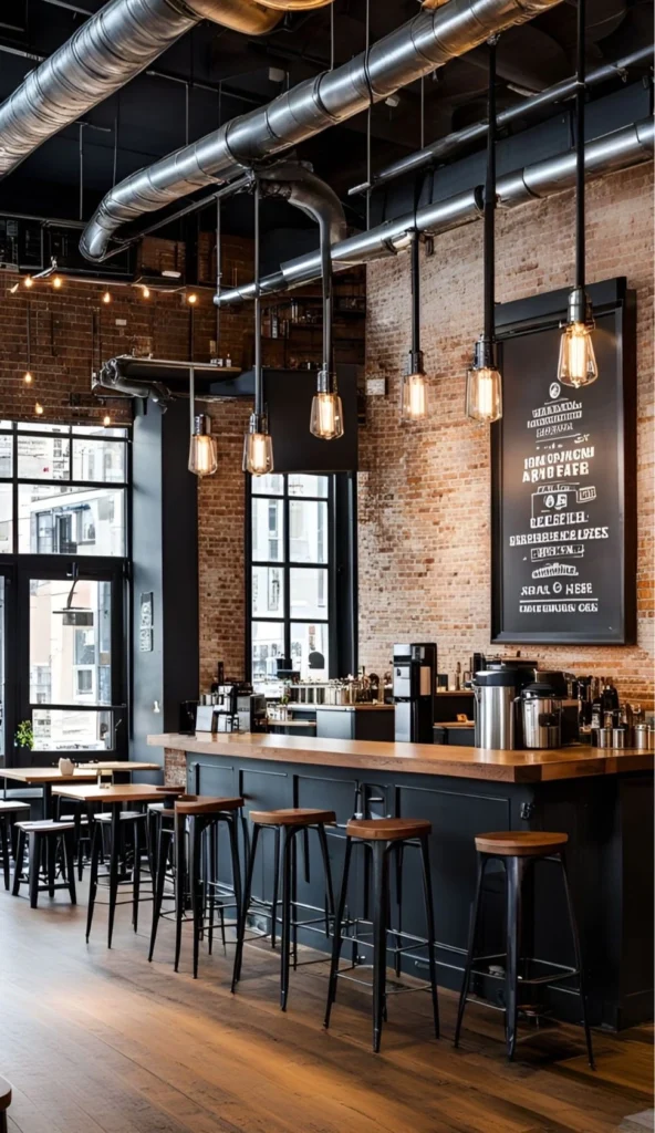 ออกแบบร้านกาแฟสไตล์ลอฟท์