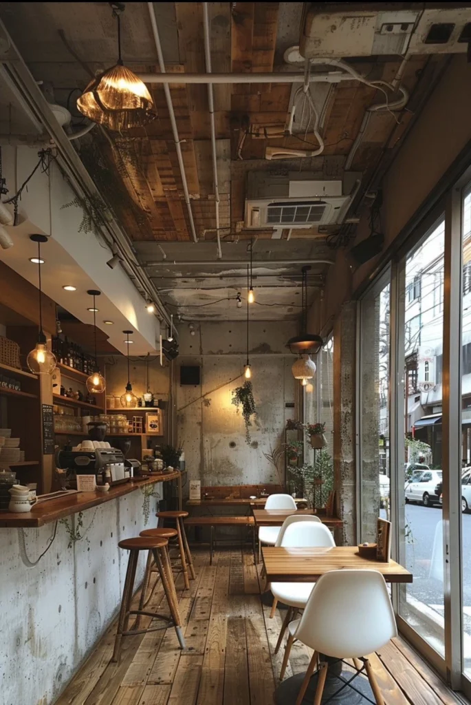 ออกแบบร้านกาแฟสไตล์ลอฟท์