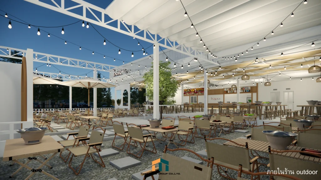 ออกแบบตกแต่งร้านหมูกระทะ