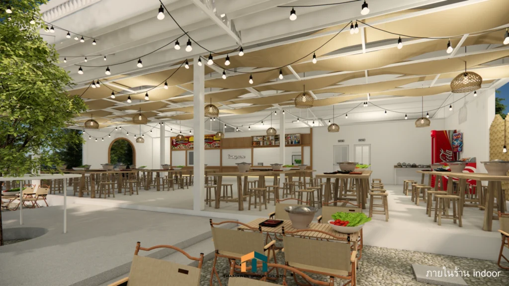 ออกแบบตกแต่งร้านหมูกระทะ