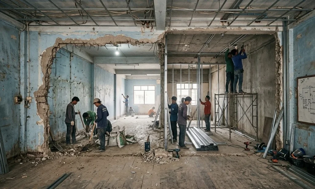 รีโนเวทตึกแถวเป็นห้องเช่า