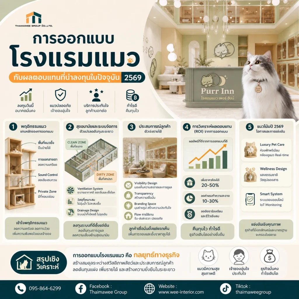 รับออกแบบโรงแรมแมว