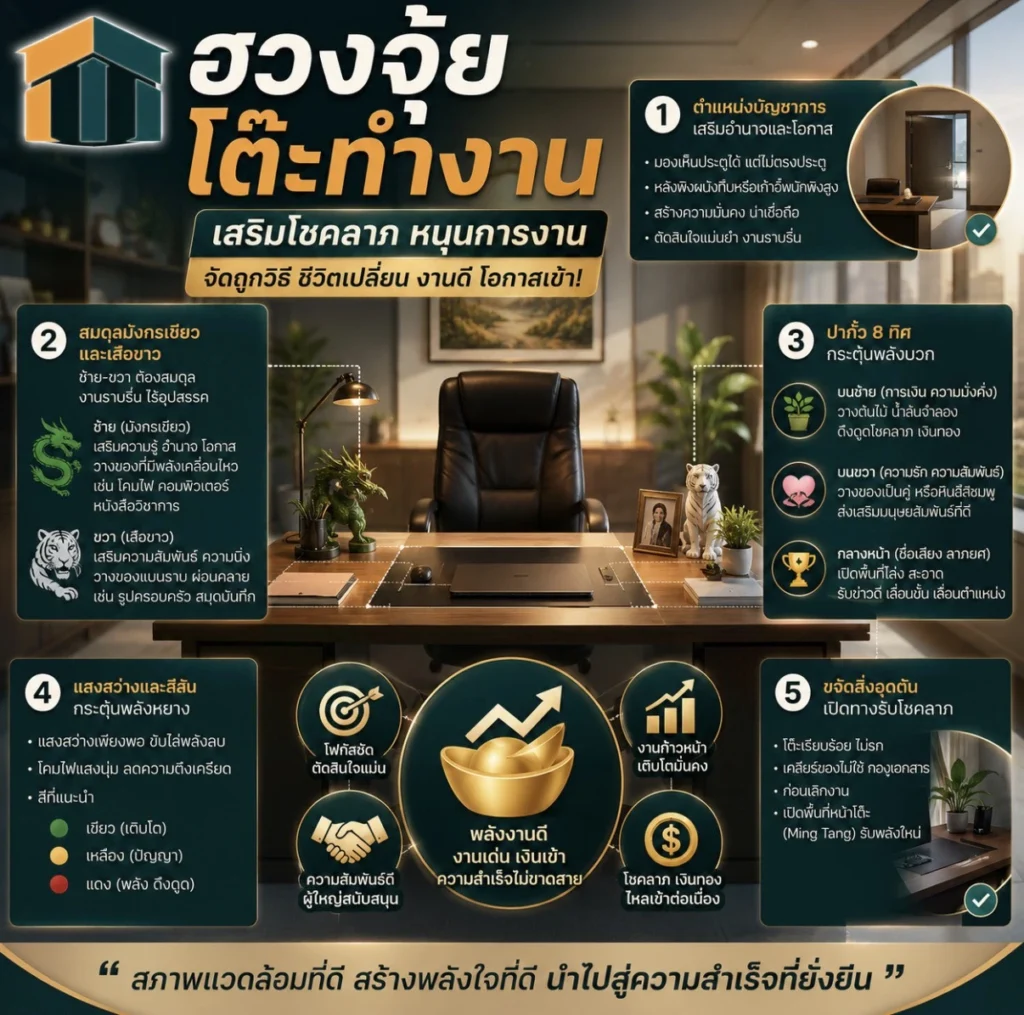 ฮวงจุ้ยโต๊ะทํางาน