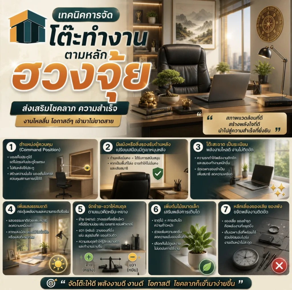 ฮวงจุ้ยโต๊ะทํางาน