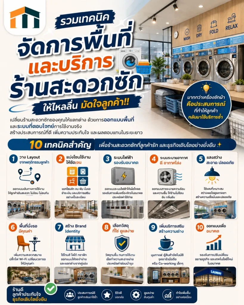 ออกแบบร้านสะดวกซัก
