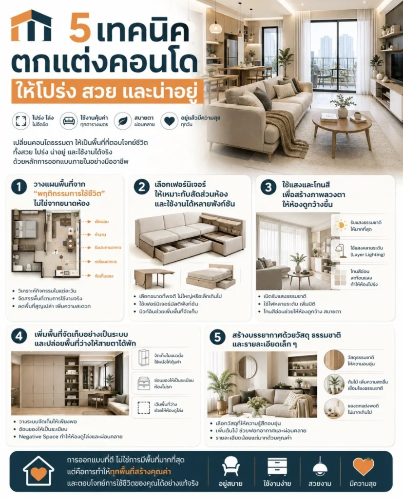 ตกแต่งภายในคอนโด