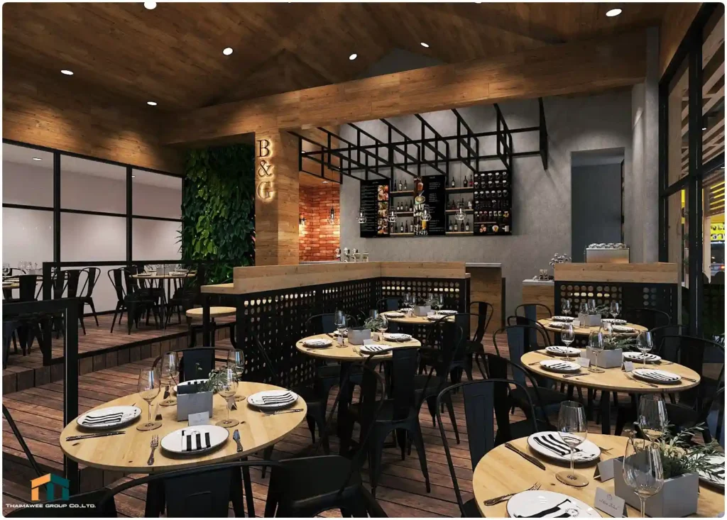 ออกแบบร้านอาหาร 