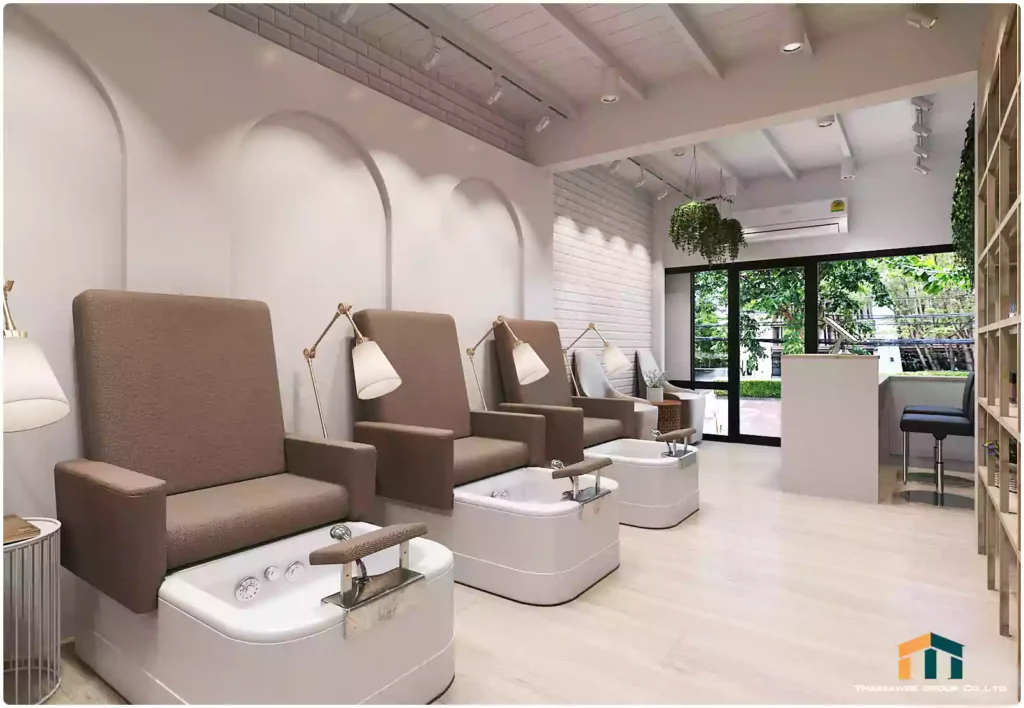 ออกแบบ ดีไซน์ร้านสปา