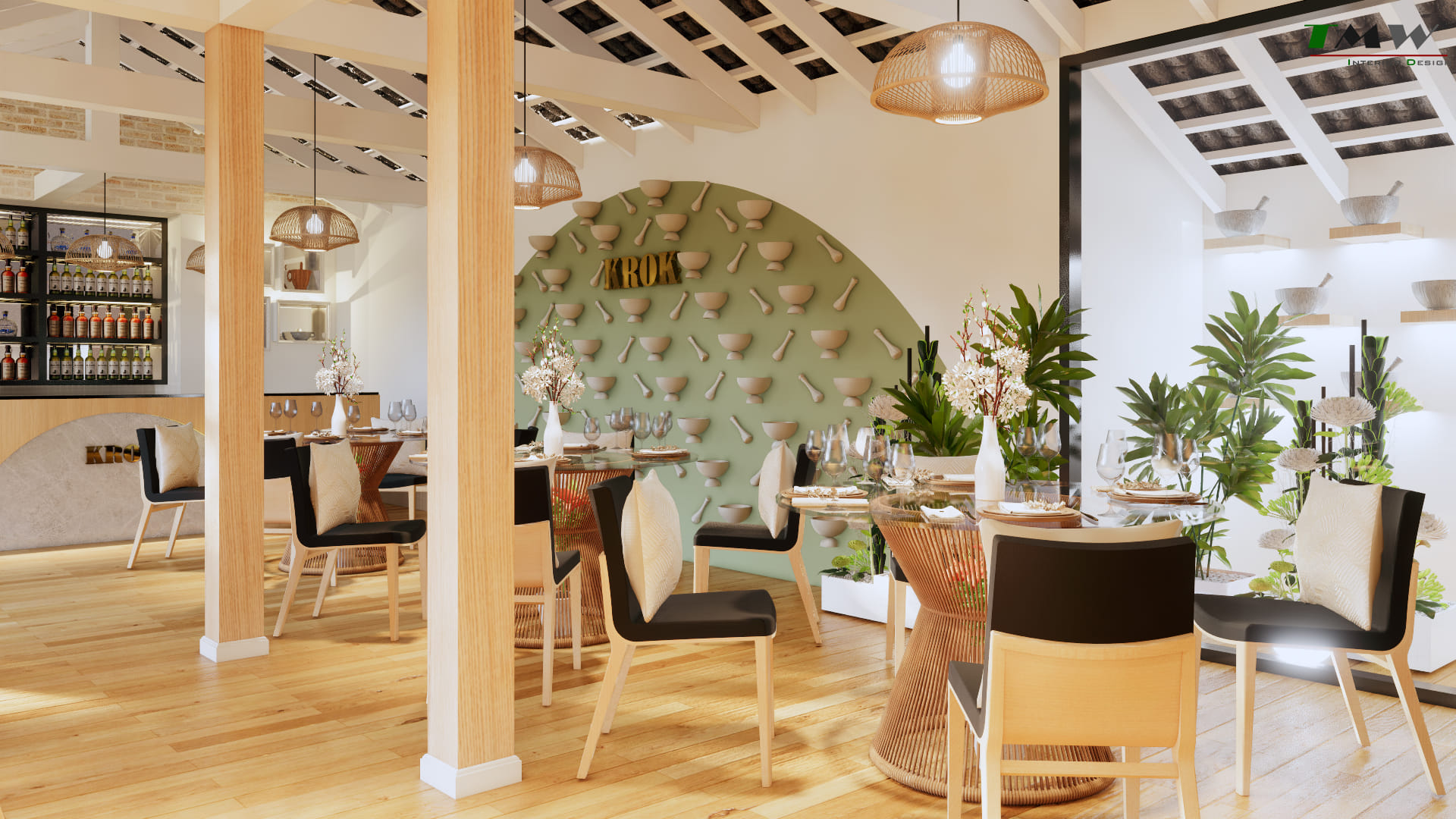 แบบร้านอาหารมินิมอล