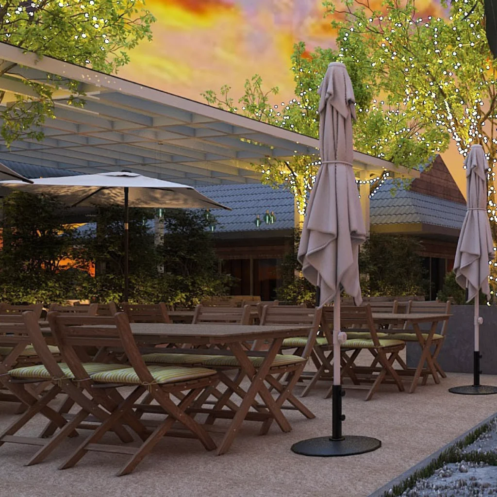 รับออกแบบ ตกแต่งร้านอาหาร สไตล์ ธรรมชาติ