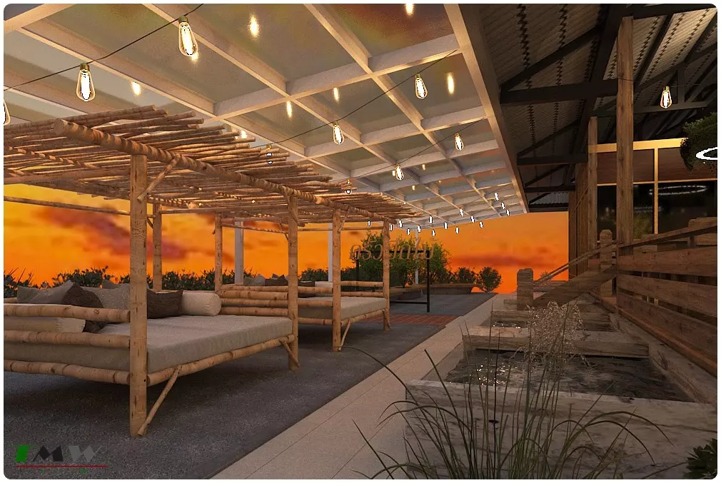 รับออกแบบ ตกแต่งร้านอาหาร สไตล์ ธรรมชาติ