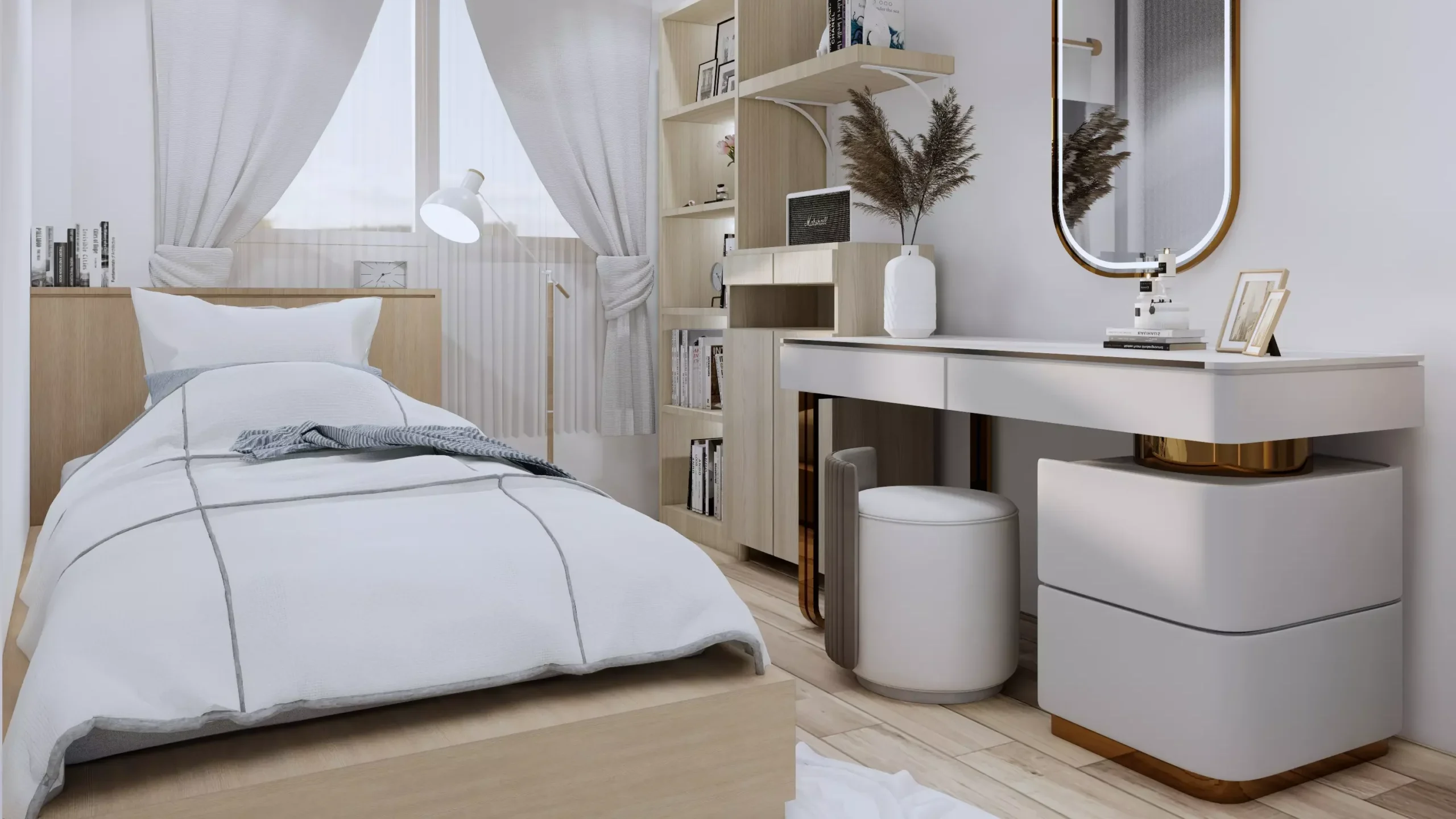 ตกแต่งห้องนอนเล็กๆ