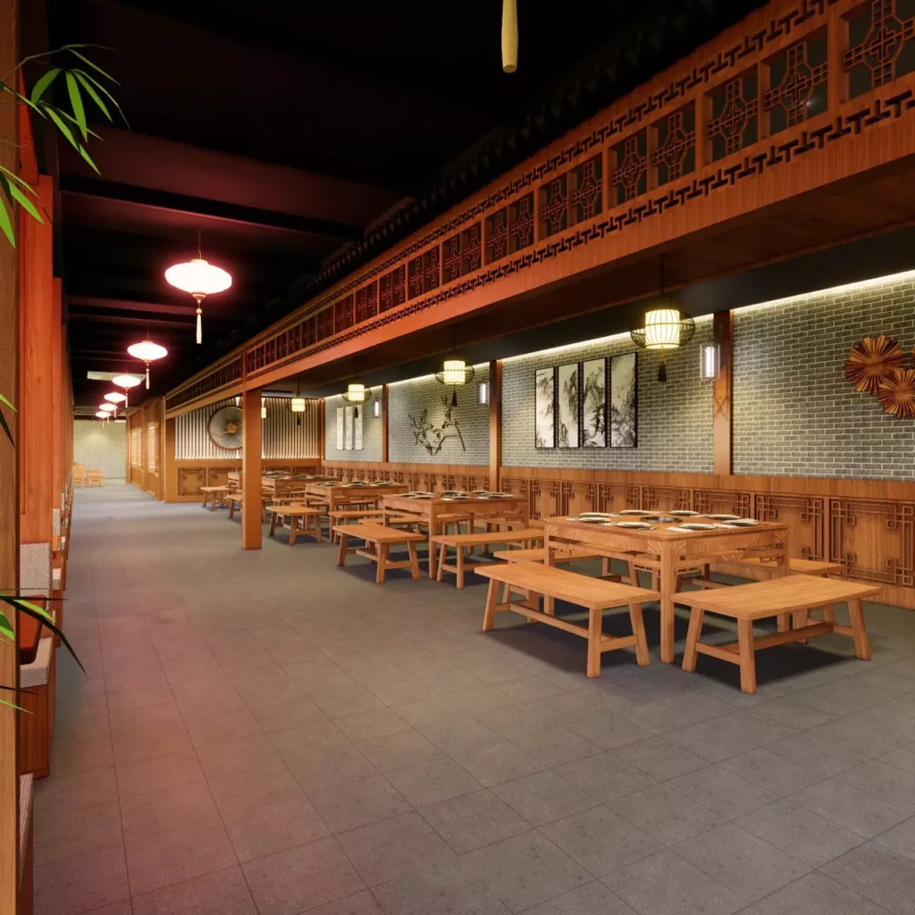 ออกแบบร้านอาหารจีน