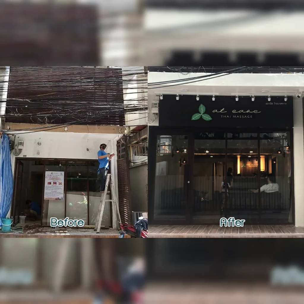 งานรีโนเวทร้านสปาย่านสีลม