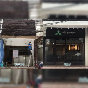 งานรีโนเวทร้านสปาย่านสีลม