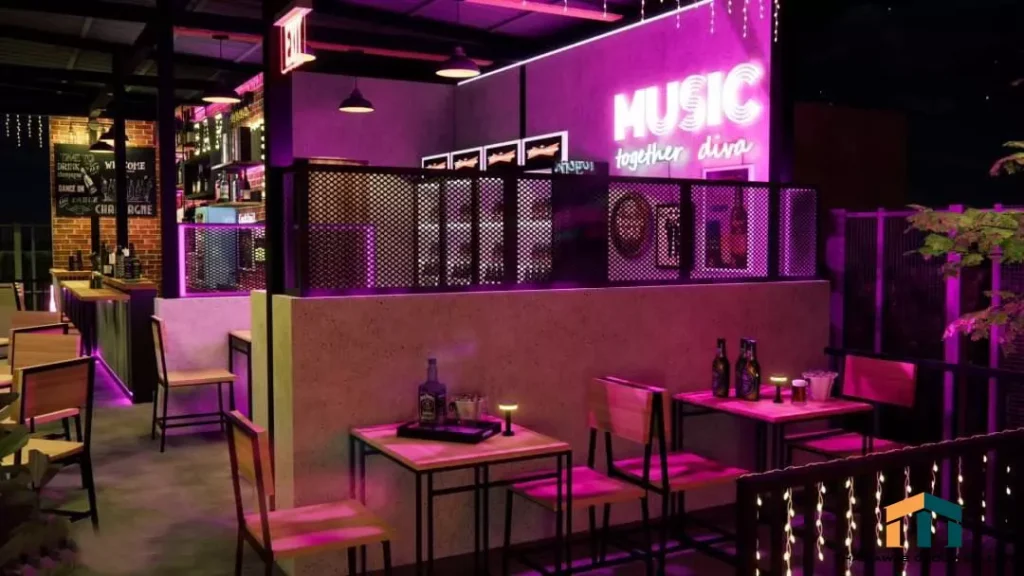 รับออกแบบร้านเหล้า นั่งชิว