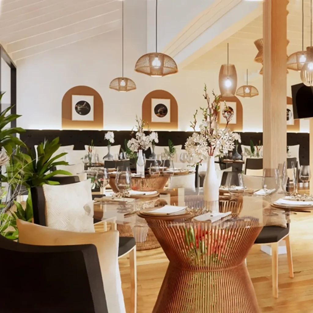 ผลงานออกแบบร้านอาหารมินิมอล