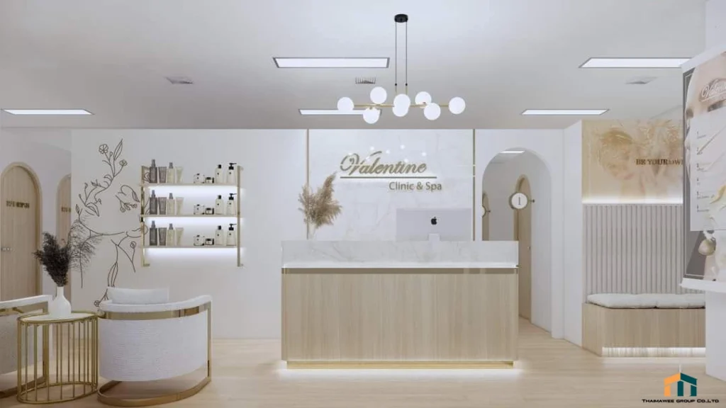 ออกแบบตกแต่งคลินิกความงาม