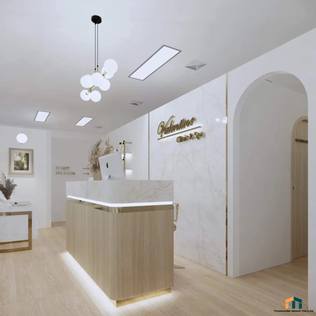 ออกแบบตกแต่งคลินิกความงาม