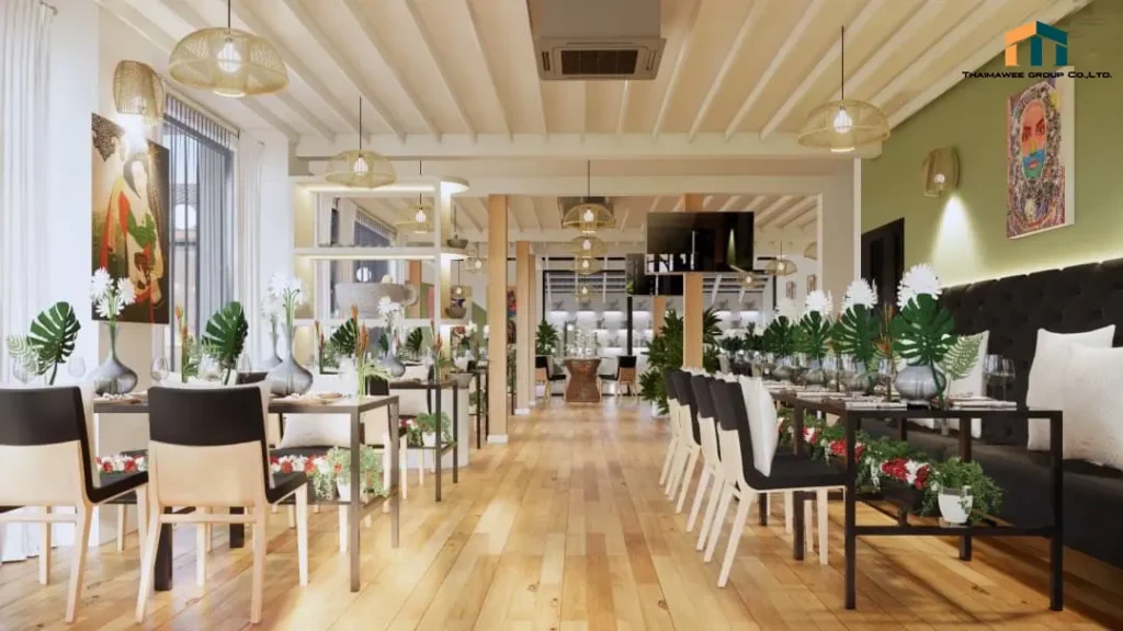 รับออกแบบร้านกาแฟในสวน