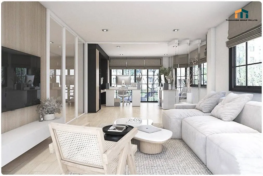 ออกแบบภายในบ้านห้องทำงาน