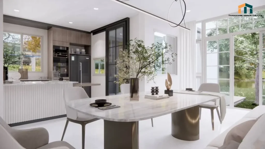 ออกแบบภายในบ้านห้องครัว