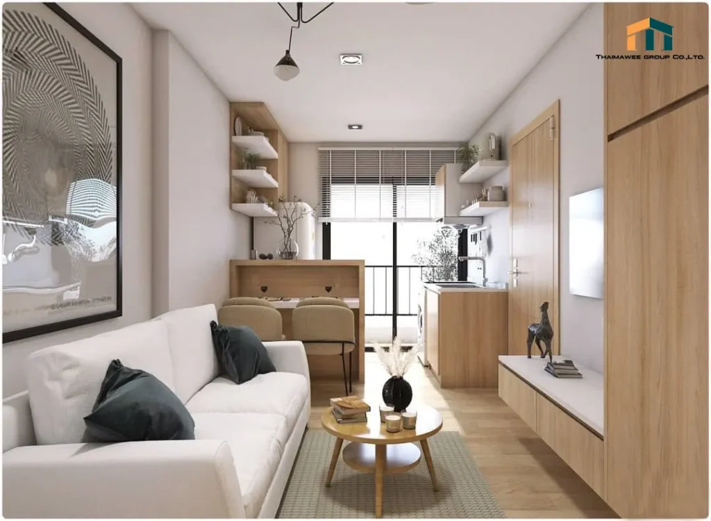 ออกแบบภายในห้องรับแขก