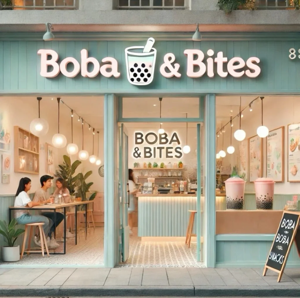 ออกแบบร้านชาไข่มุก