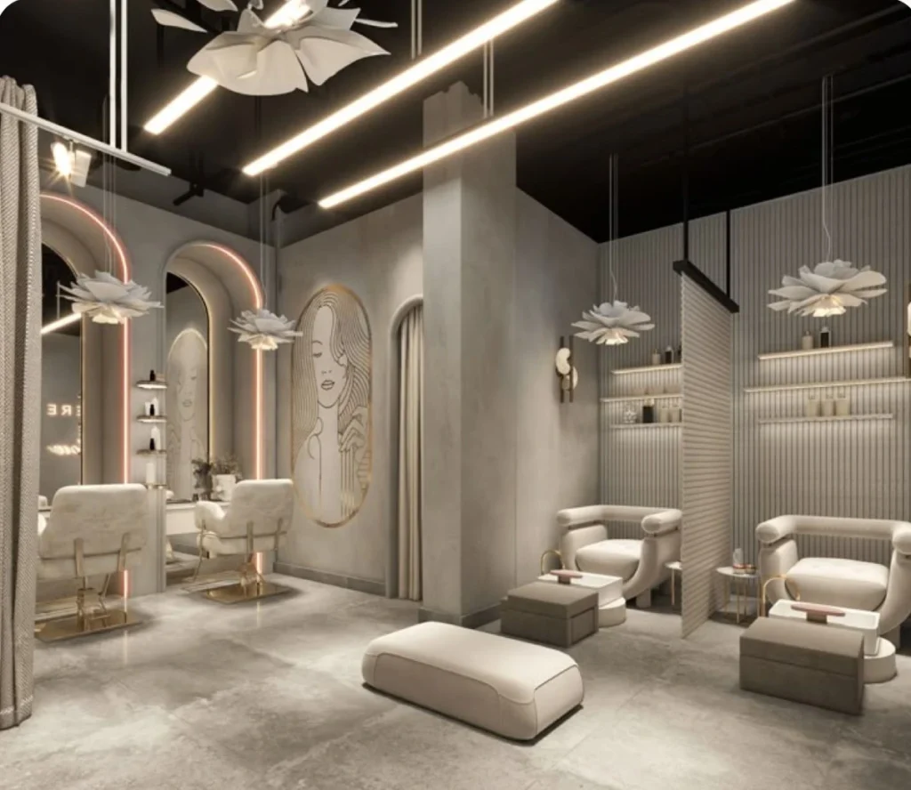 รับออกแบบร้านทําเล็บ