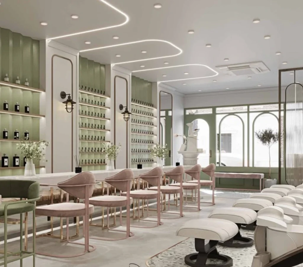 รับออกแบบร้านทําเล็บ