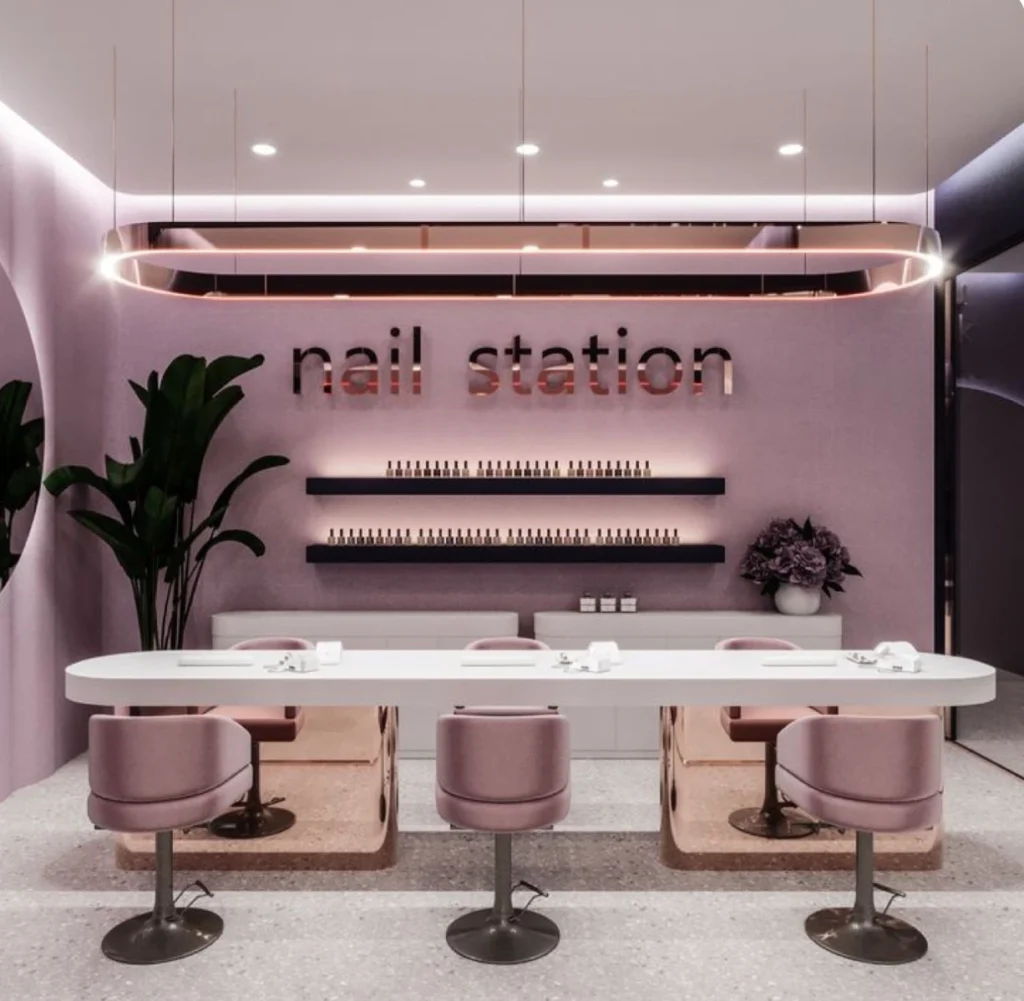 รับออกแบบร้านทําเล็บ