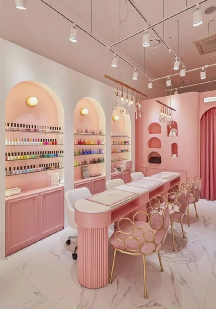 รับออกแบบร้านทําเล็บ